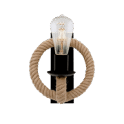 ROPE ΑΠΛΙΚΑ 1XE27 ΜΑΥΡΟ