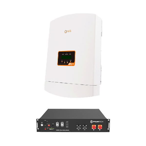 98SOL3000EM Solis Σύστημα Αποθήκευσης Ενέργειας 3kW με Μπαταρία LiFePO₄ 2.4kWh (98SOL3000EM) - Image 1