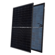 BIFACIAL MONOCRYSTALLINE HALF-CUT SOLAR PANEL N-TYPE TOPCON 430W, BLACK 22% + 18% EFFICEIENCY
