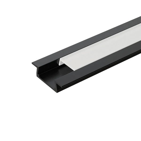 99ACC87CRBL-1 EL-87CR PROFILE FOR LED STRIP 2.5M, BLACK - Image 1