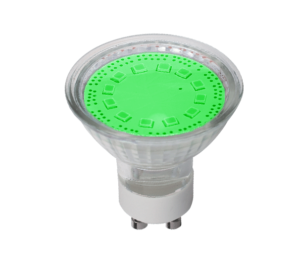 99LED599 LED ΛΑΜΠΤΗΡΑΣ SMD2835 3W GU10 230V ΠΡΑΣΙΝΟ - Image 1
