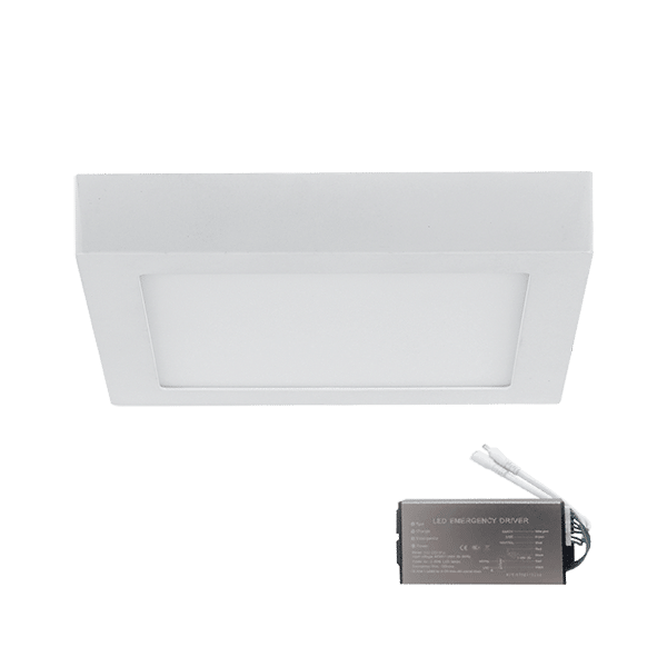 99LED969WWE-8 LED ΠΑΝΕΛ ΤΕΤΡΑΓΩΝΟ ΕΞΩΤΕΡΙΚΟ 18W 2700K+ ΚΙΤ ΑΣΦΑΛΕΙΑΣ - Image 1