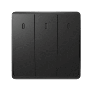LONDON THREE BUTTONS ONE WAY SWITCH ANTHRACITE