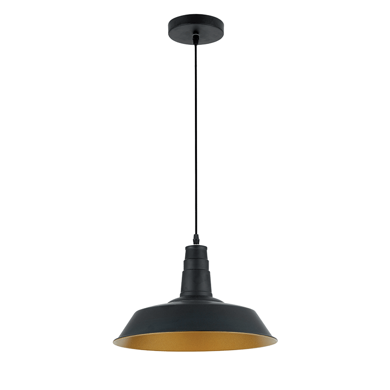 BK-15 MATT ΚΡΕΜΑΣΤΟ ΦΩΤΙΣΤΙΚΟ 1XE27 ΜΑΥΡΟ D360mm - Image 1