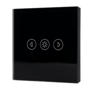 Elmark Wi-Fi Smart Touch Διακόπτης Ντίμερ Μαύρος (195012/BL)