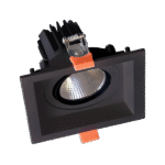 ΤΕΤΡΑΓΩΝΟ ΚΙΝΟΥΜΕΝΟ LED ΣΠΟΤ  30W 230V 3000K ΜΑΥΡΟ