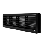 EL02-129 DOOR GRILLE 115x430MM, BLACK