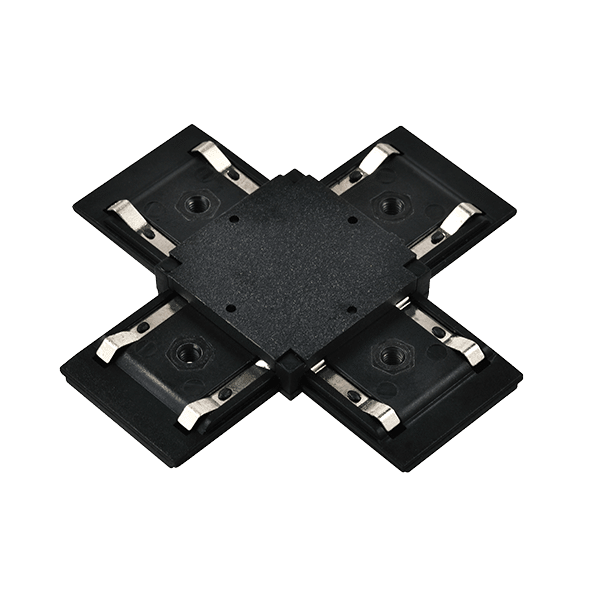 BL-589 EL-XC X-CONNECTOR FOR ULTRA SLIM MAGN. RAIL BLACK - Image 1