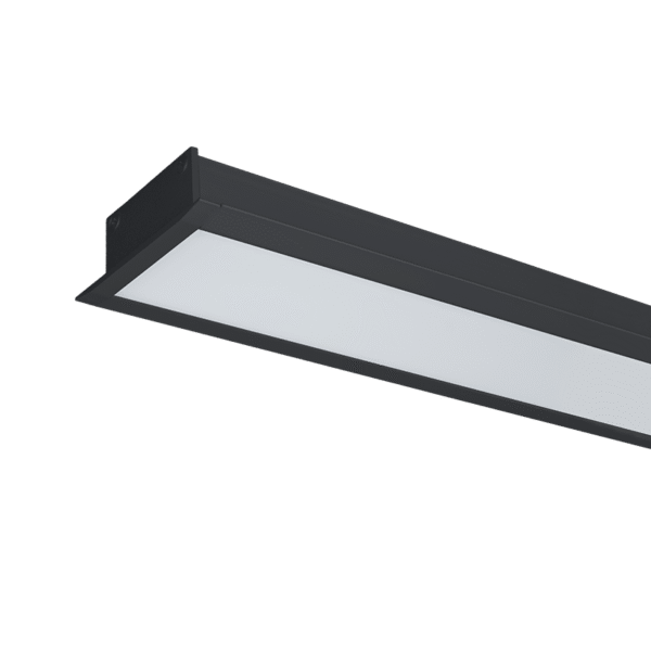 LED ΠΡΟΦΙΛ ΧΩΝΕΥΤΟ S48 12W 6500K 600MM ΜΑΥΡΟ - Image 2