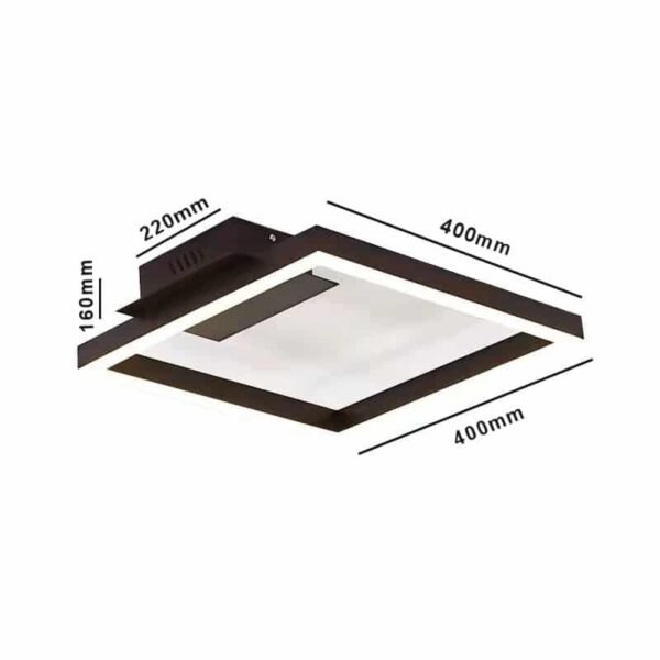 CARLA-S Φωτιστικό Οροφής 40X40 24W 2400LM Λευκό Ημέρας - Image 3