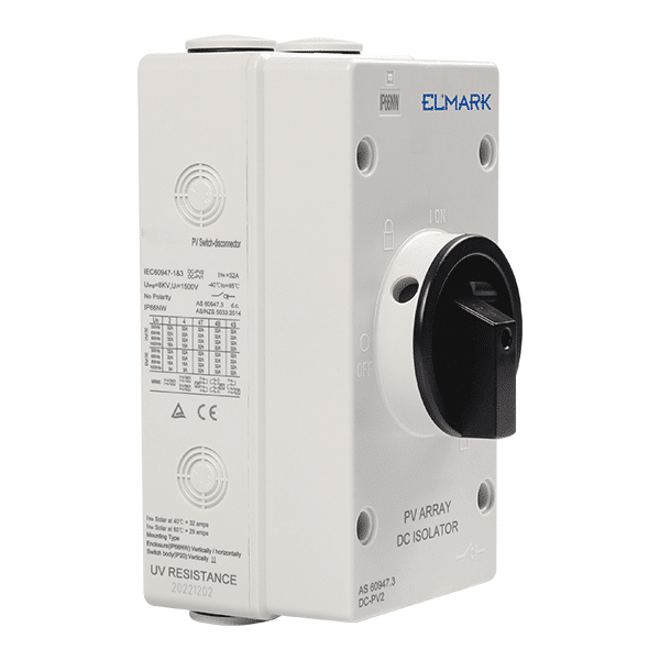 DC-1 EL-DC 2P/32A DC ISOLATOR 2 SERIES-1 STRING, IP65 - Image 1