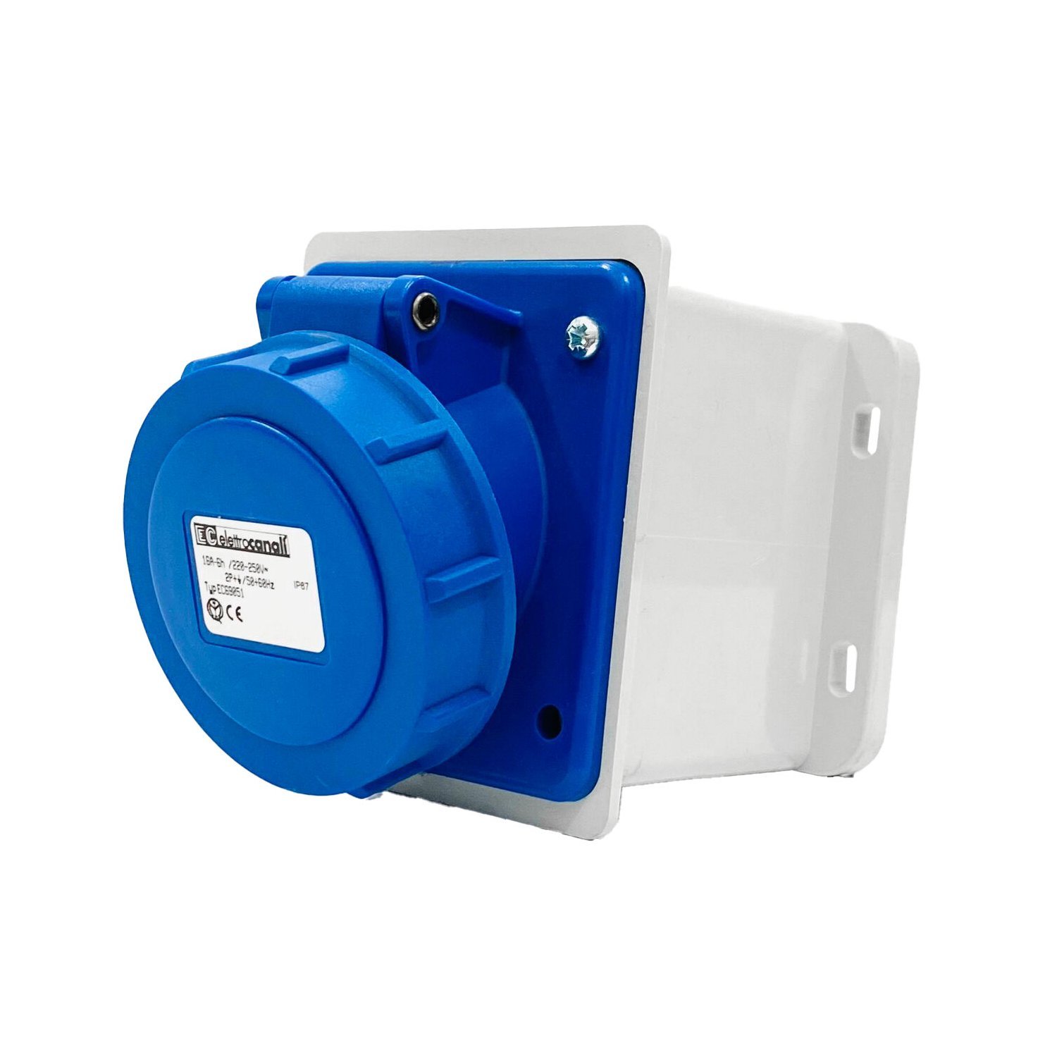 EC690511D-2 EC690 WALL MOUNT. SOCKET 16A IP67 1P+N+E 220-240V - Image 1