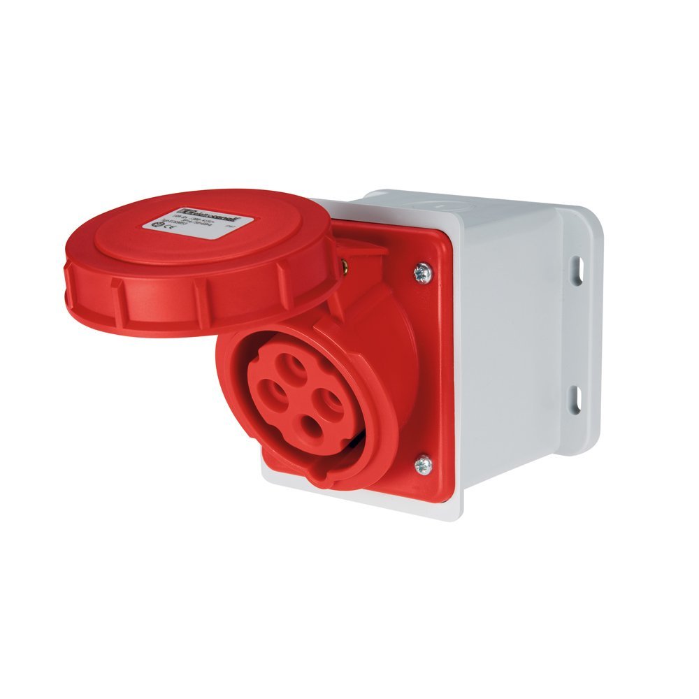 EC690591D-2 EC690 WALL MOUNT. SOCKET 32A IP67 3P+N+E 346-415V - Image 1