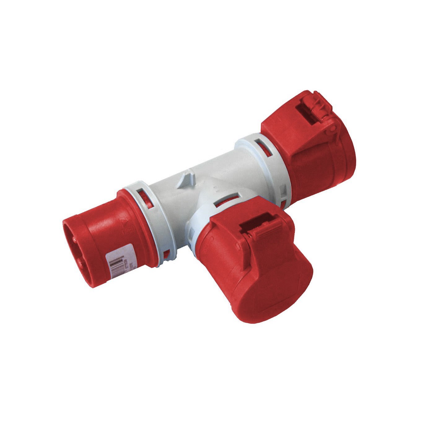 EC690722-2 EC690 ADAPTOR 1 PLUG/2SOCKETS 3P+E 16A IP44 - Image 1