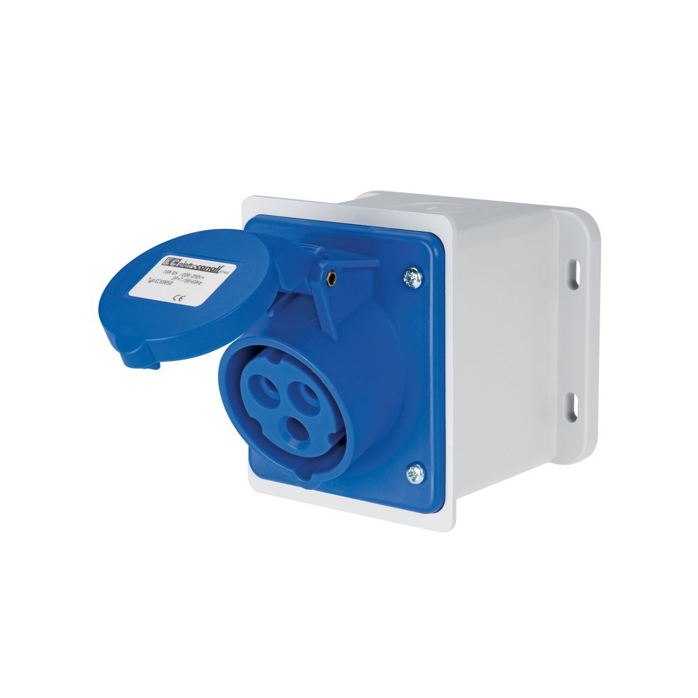 EC692521D-2 EC690 WALL MOUNT. SOCKET 32A IP44 1P+N+E 220-240V - Image 1