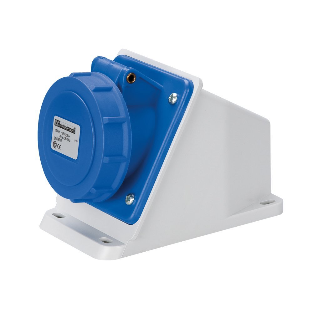 EC692581-2 EC690 FIXED SOCKET 63A IP67 1P+N+E 220-240V - Image 1