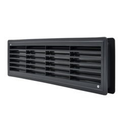 EL02-125 DOOR GRILLE 115x430MM, GRAPHITE