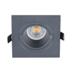 LED ΣΠΟΤ ΠΛΑΣΤΙΚΟ ΤΕΤΡΑΓΩΝΟ PAR 16 COB 7W 4000-4300K ΓΡΑΦΙΤΗΣ - Image 2