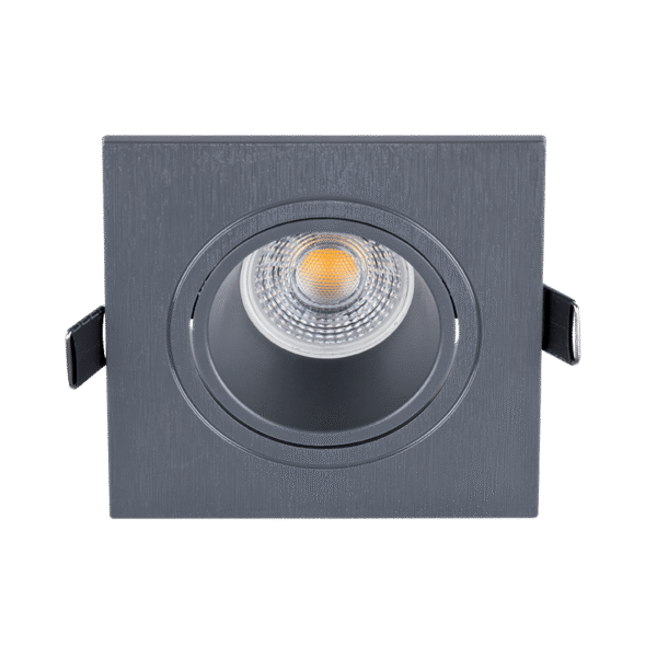 LED ΣΠΟΤ ΠΛΑΣΤΙΚΟ ΤΕΤΡΑΓΩΝΟ PAR 16 COB 7W 4000-4300K ΓΡΑΦΙΤΗΣ - Image 2