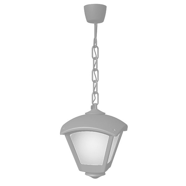 GR-92 DARIO 250 GARDEN HANGING LAMP 1XE27 IP55 GREY - Image 1