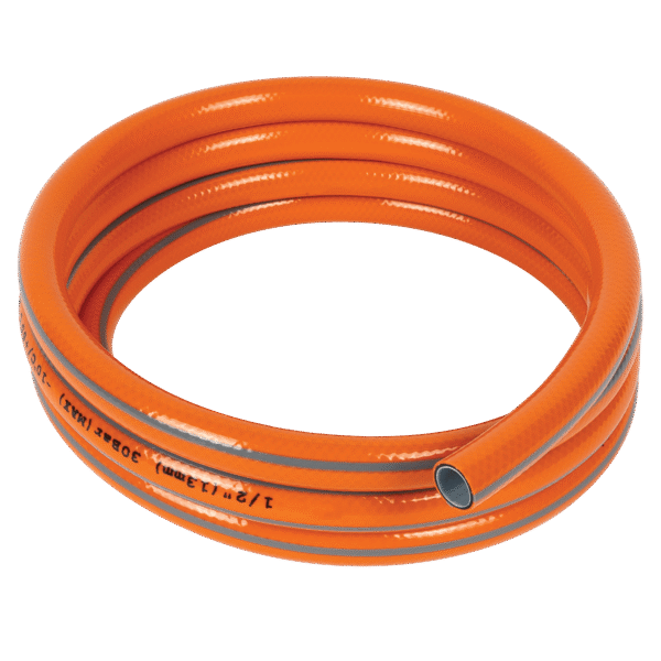 PVC GARDEN HOSE 1/2 20M, THREE LAYERED ORANGE - Image 3