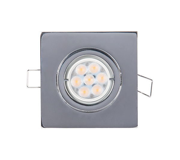 SN-29 LED ΣΠΟΤ ΜΕΤΑΛΛΙΚΟ ΤΕΤΡΑΓΩΝΟ HIGH POWER 6W 2700-3000K ΝΙΚΕΛ ΜΑΤ - Image 1