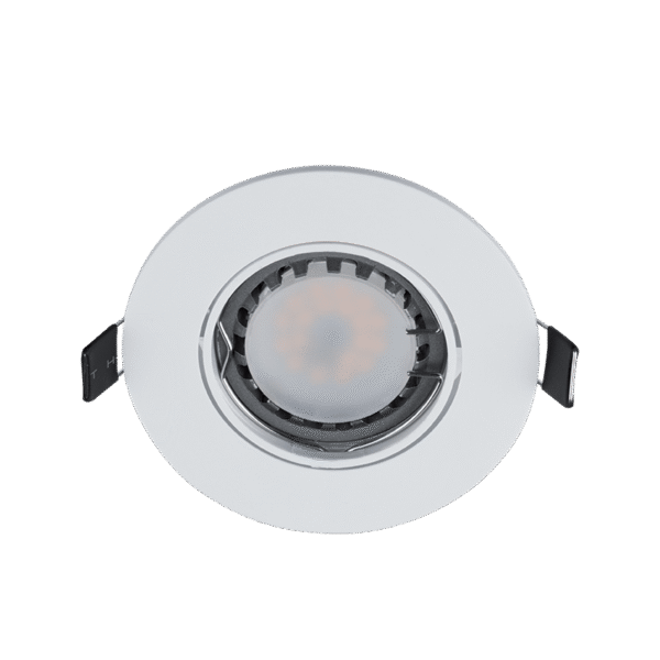 LED ΣΠΟΤ ΠΛΑΣΤΙΚΟ ΣΤΡΟΓΓΥΛΟ PAR 16 5.5W 2700-3000K ΛΕΥΚΟ - Image 2