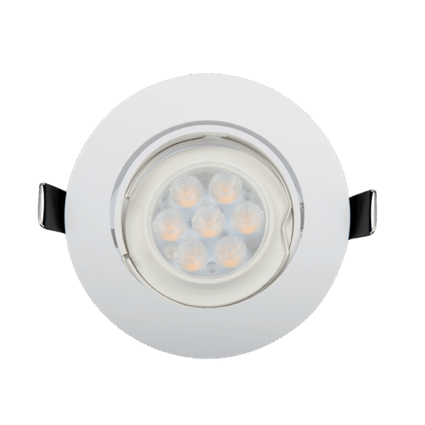 LED ΣΠΟΤ ΠΛΑΣΤΙΚΟ ΣΤΡΟΓΓΥΛΟ HIGH POWER 6W 4000-4300K ΛΕΥΚΟ - Image 2