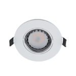 LED ΣΠΟΤ ΠΛΑΣΤΙΚΟ ΣΤΡΟΓΓΥΛΟ PAR 16 5.5W 2700-3000K ΛΕΥΚΟ