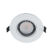 LED ΣΠΟΤ ΠΛΑΣΤΙΚΟ ΣΤΡΟΓΓΥΛΟ PAR 16 5.5W 2700-3000K ΛΕΥΚΟ