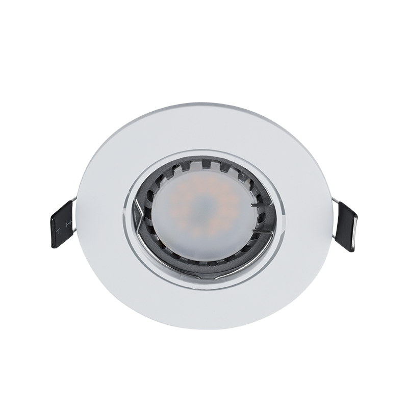 W-19 LED ΣΠΟΤ ΠΛΑΣΤΙΚΟ ΣΤΡΟΓΓΥΛΟ PAR 16 5.5W 2700-3000K ΛΕΥΚΟ - Image 1