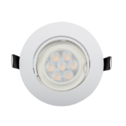 LED ΣΠΟΤ ΠΛΑΣΤΙΚΟ ΣΤΡΟΓΓΥΛΟ HIGH POWER 6W 4000-4300K ΛΕΥΚΟ