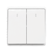 LONDON TWO BUTTONS ONE WAY SWITCH WHITE