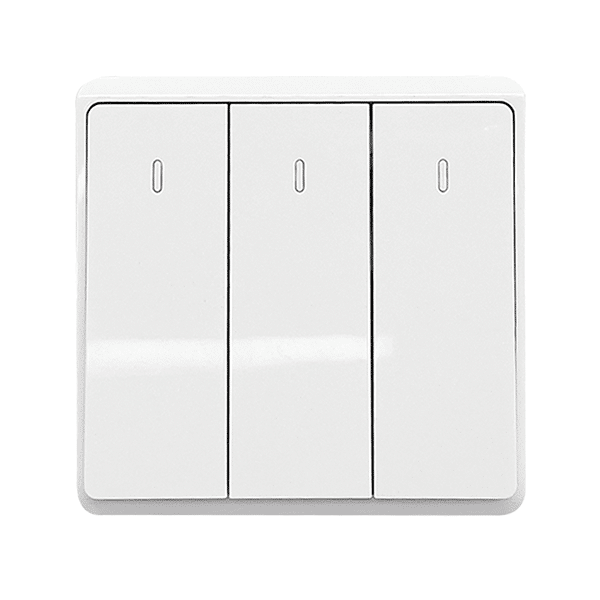 WH-352 LONDON THREE BUTTONS ONE WAY SWITCH WHITE - Image 1