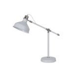 JOHN ΕΠΙΤΡΑΠΕΖΙΟ ΦΩΤΙΣΤΙΚΟ 1XE27 ΛΕΥΚΟ H600mm