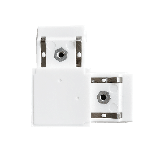 WH-645 EL-LC L-CONNECTOR FOR ULTRA SLIM MAGN. RAIL WHITE - Image 1