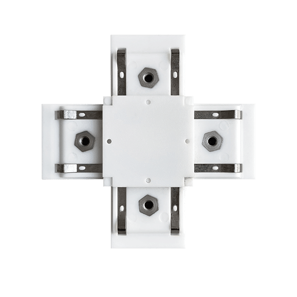 WH-655 EL-XC X-CONNECTOR FOR ULTRA SLIM MAGN. RAIL WHITE - Image 1