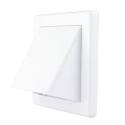 EL02-502 VENTILATION GRILLE WITH HOOD D125, WHITE