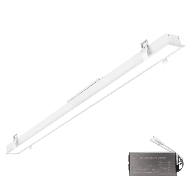 WHE-146 ELMARK LED ΠΡΟΦΙΛ ΧΩΝΕΥΤΗΣ ΤΟΠΟΘΕΤΗΣΗΣ 1500mm 50W 4000K ΛΕΥΚΟ + EMERGENCY KIT - Image 1