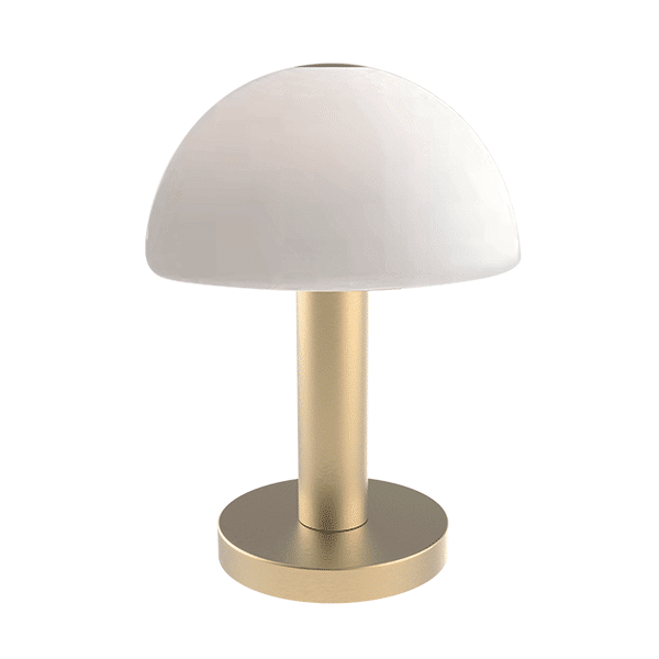 WHGD NOLA ΕΠΙΤΡΑΠΕΖΙΟ ΦΩΤΙΣΤΙΚΟ 1XG9 ΛΕΥΚΟ/ΧΡΥΣΟ ΜΕ DIMMER - Image 1