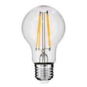GloboStar® 99008 Λάμπα LED Filament E27 A60 Γλόμπος 10W 1000lm 2700K Dimmable Διάφανο Γυαλί