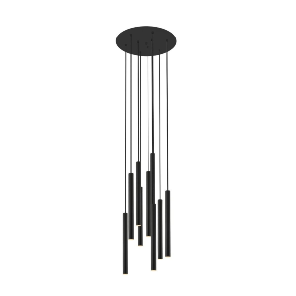 ZUMA LINE LE PENDANT LOYA 9X5W 3000K BLACK MATTE - Image 2