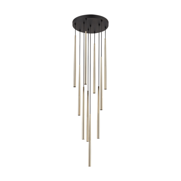 TK LIGHTING PENDANT PIANO 10118 10XG9 BLACK/GOLD - Image 2