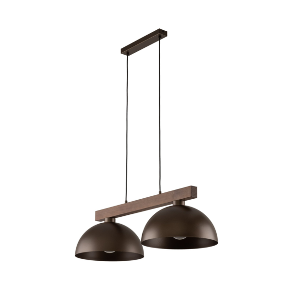 TK LIGHTING CHANDELIER OSLO 4507 2XE27 BROWN - Image 2