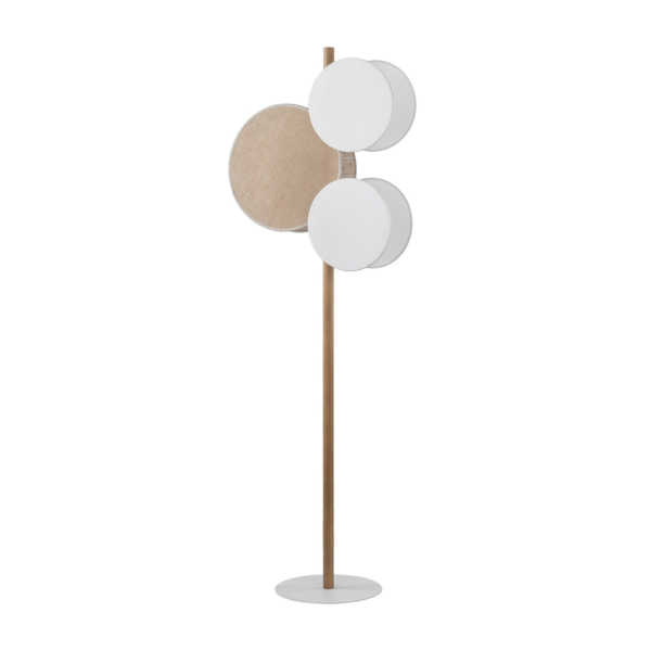TK LIGHTING FLOOR LAMP PULSE 5960 3XE27 WH/BROWN - Image 3