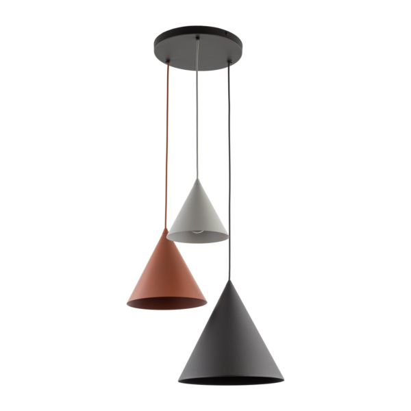 TK LIGHTING PENDANT CONO 6633 3XE27 MULTICOLORED - Image 2