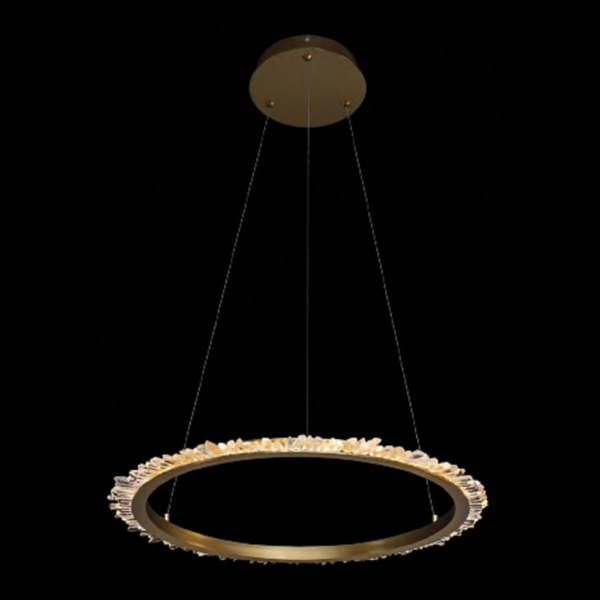 CORONA LED PENDANT 34W 3000K 660MM, GOLD - Image 3