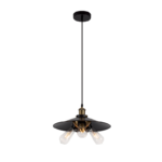 DAMON ΚΡΕΜΑΣΤΟ ΦΩΤΙΣΤΙΚΟ 3XE27 ΜΑΥΡΟ D360mm - Image 3