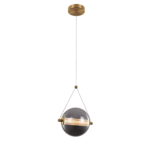 SPLENDOR LED PENDANT 6W 3000K, BRASS+SMOKY GREY - Image 3