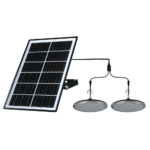 SOLAR LED PENDANT LIGHTS 2X5W IP65, BLACK - Image 2